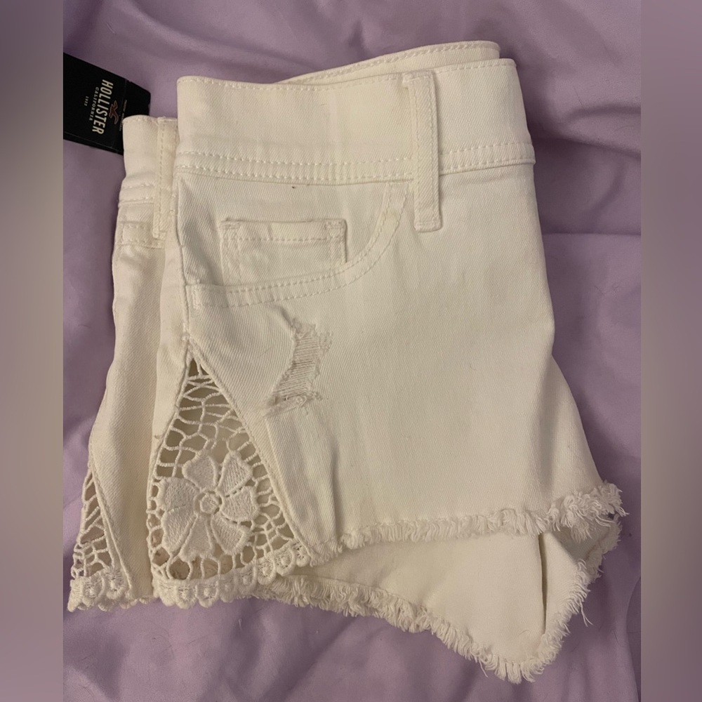 NWT Hollister White Lace Shorts